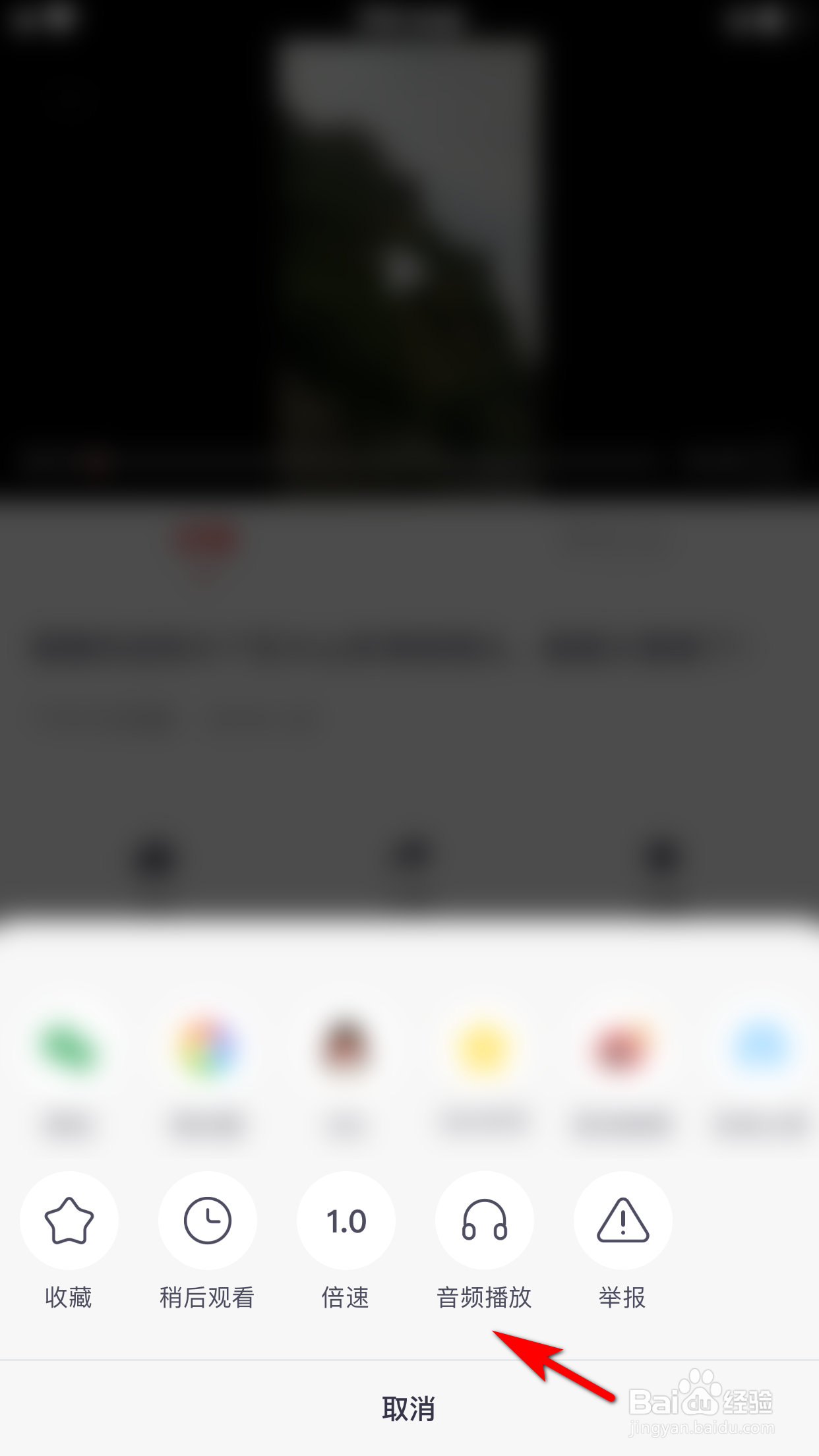 油果视频怎么切换至音频播放模式