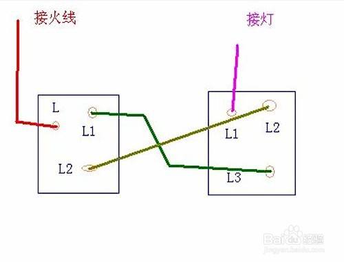 電路圖原理,接法及雙控開關接線