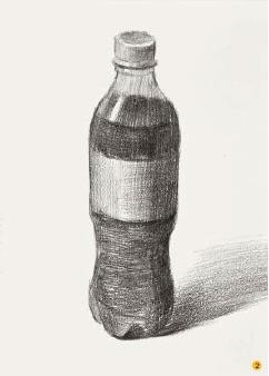 素描静物塑料瓶详细讲解