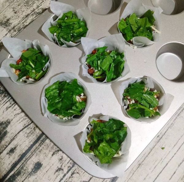 芝士蔬菜鸡蛋杯