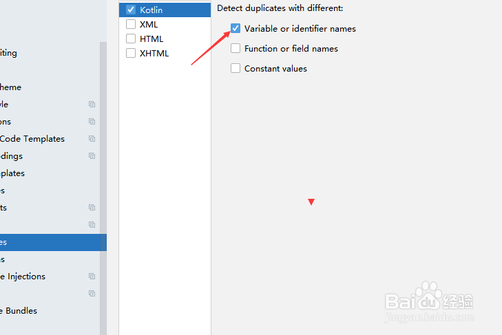 DataGrip怎么关闭变量或标识符名称