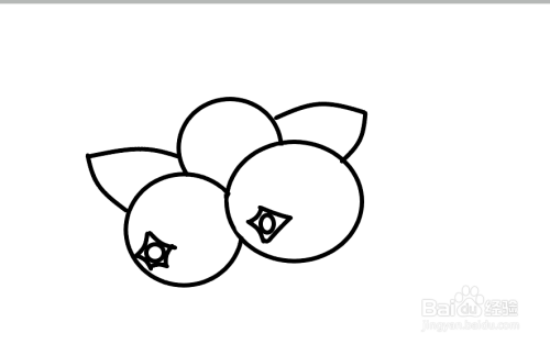 怎么画蓝莓简笔画-百度经验