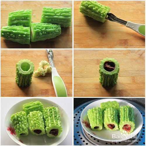 红枣酿苦瓜的做法
