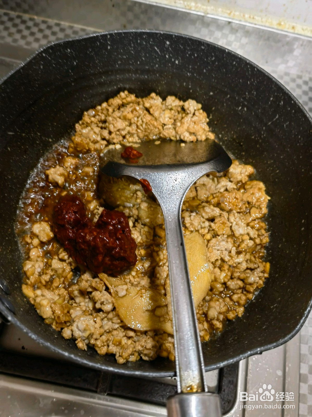 很多肉的麻婆豆腐的做法