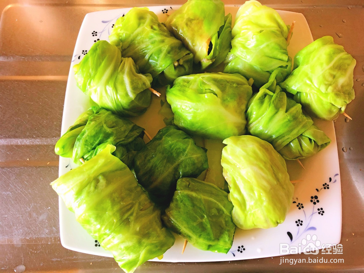 咖喱卷心菜肉包饭的做法
