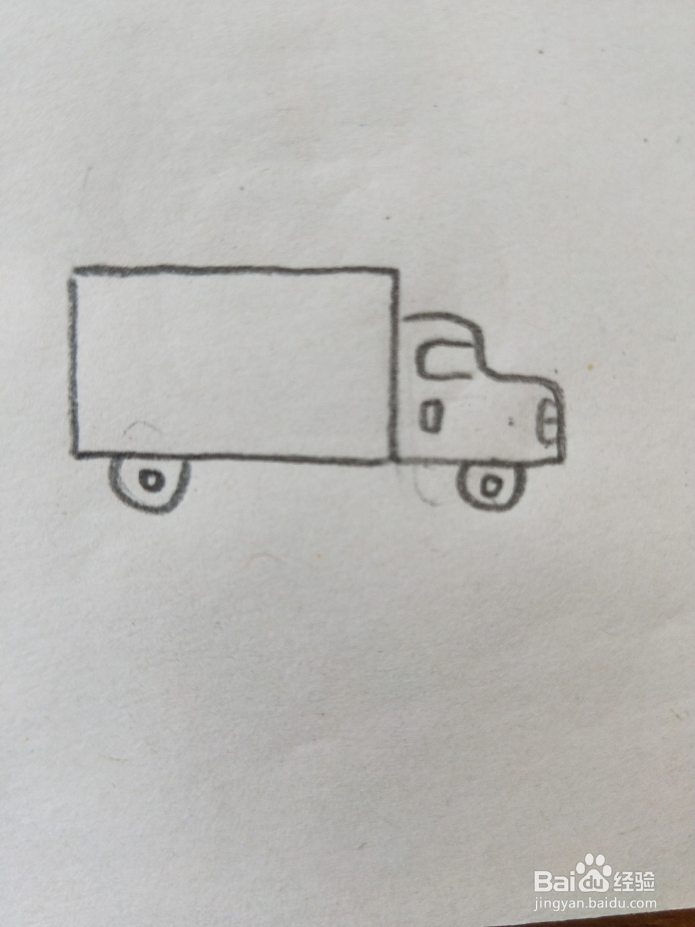 小货车的简笔画教程