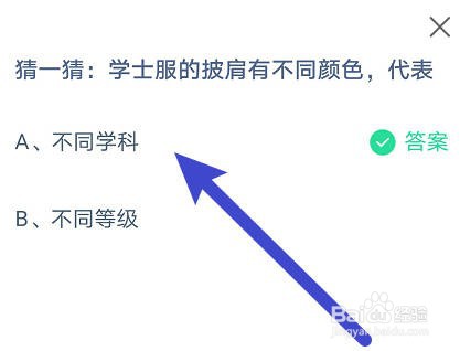蚂蚁庄园:学士服的披肩有不同颜色,代表着什么