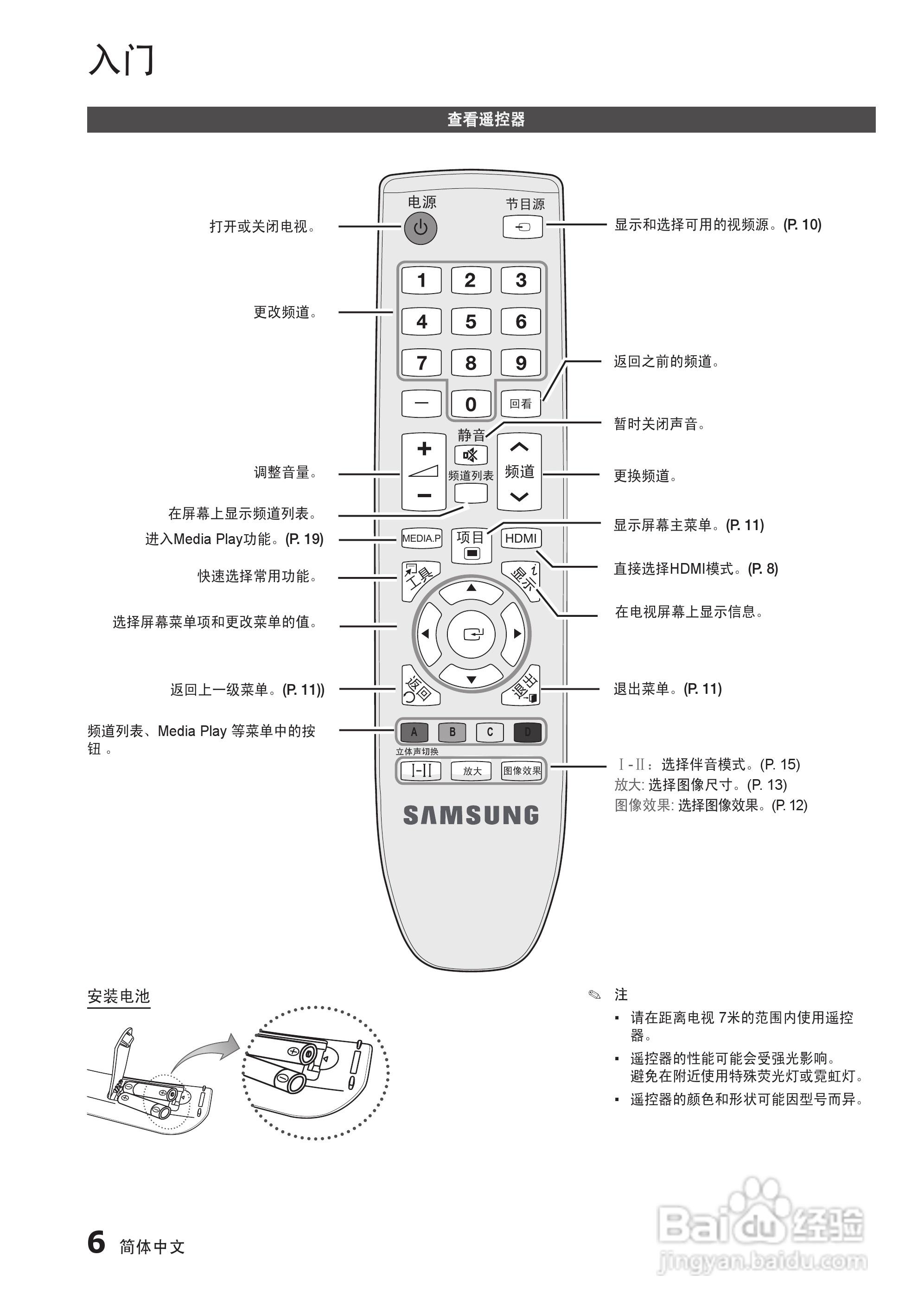 三星LA22C350D1液晶彩电使用说明书:[1]