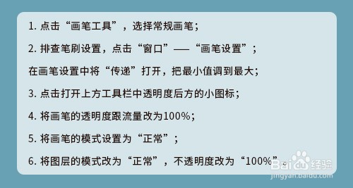 ps中画笔用不了，怎么办