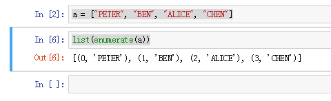 如何运用PYTHON里的enumerate