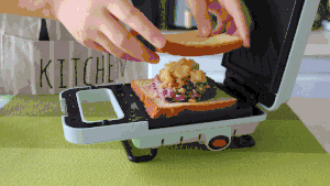 芋泥肉松三明治的做法