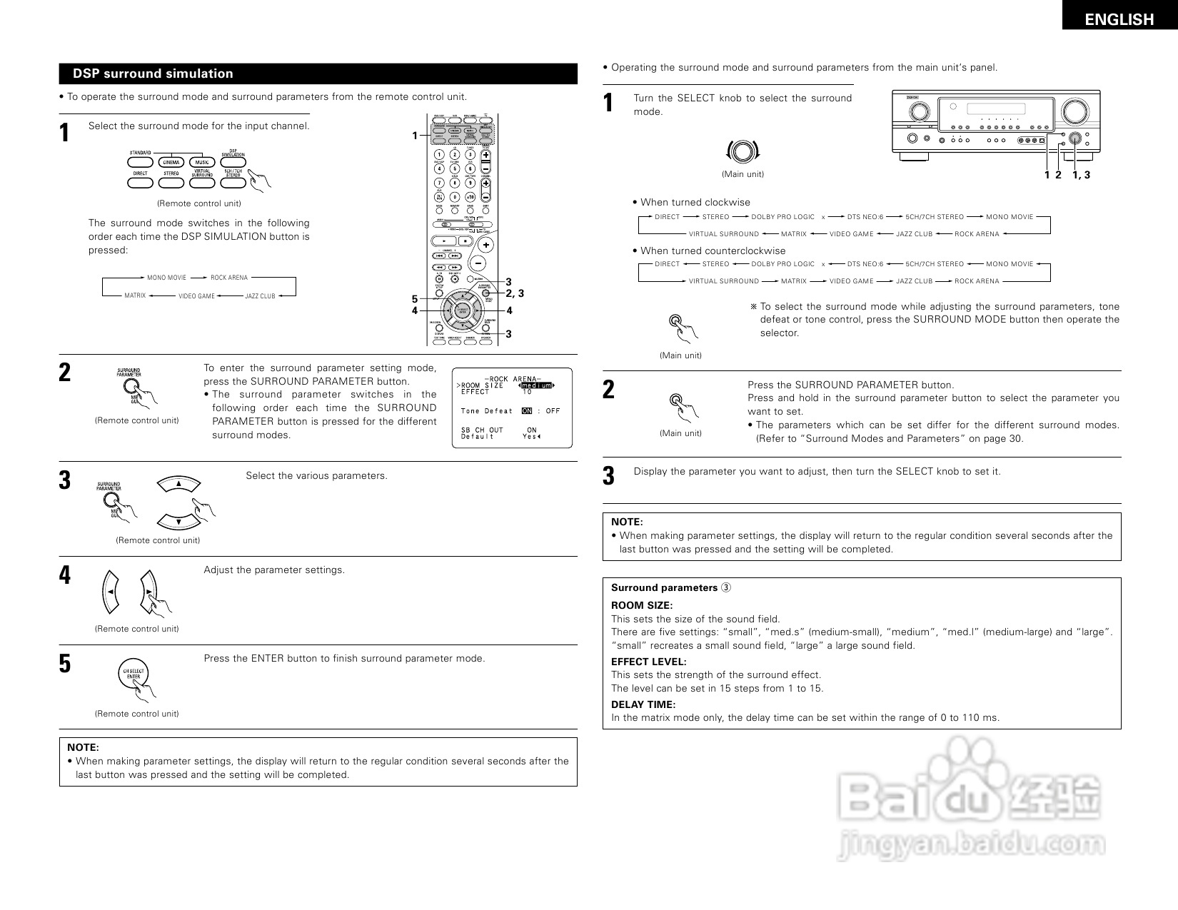 DENON AVR-1905 AV收音环绕扩音机操作说明书:[2]