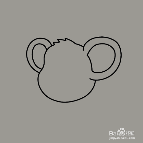 如何手工画面带微笑老鼠的简笔画?