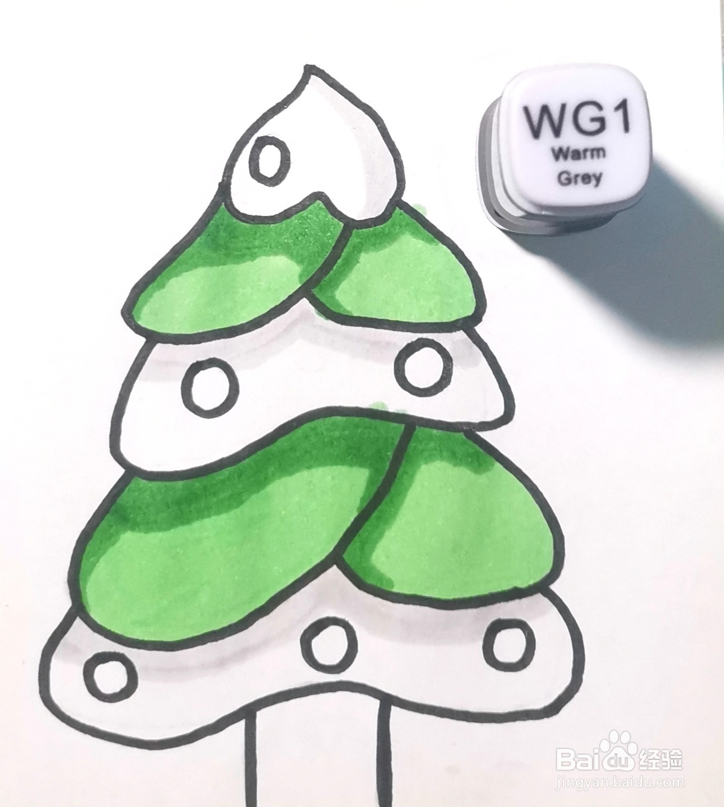 画一棵简单版的圣诞树