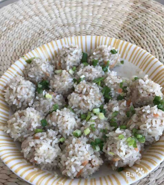 珍珠虾肉丸的制作方法