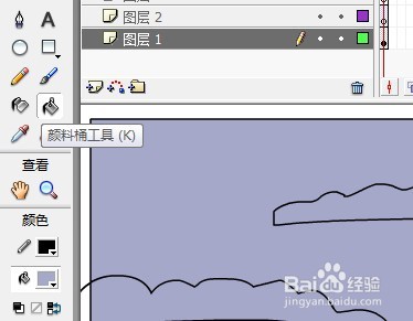 flash如何绘制一条溪流