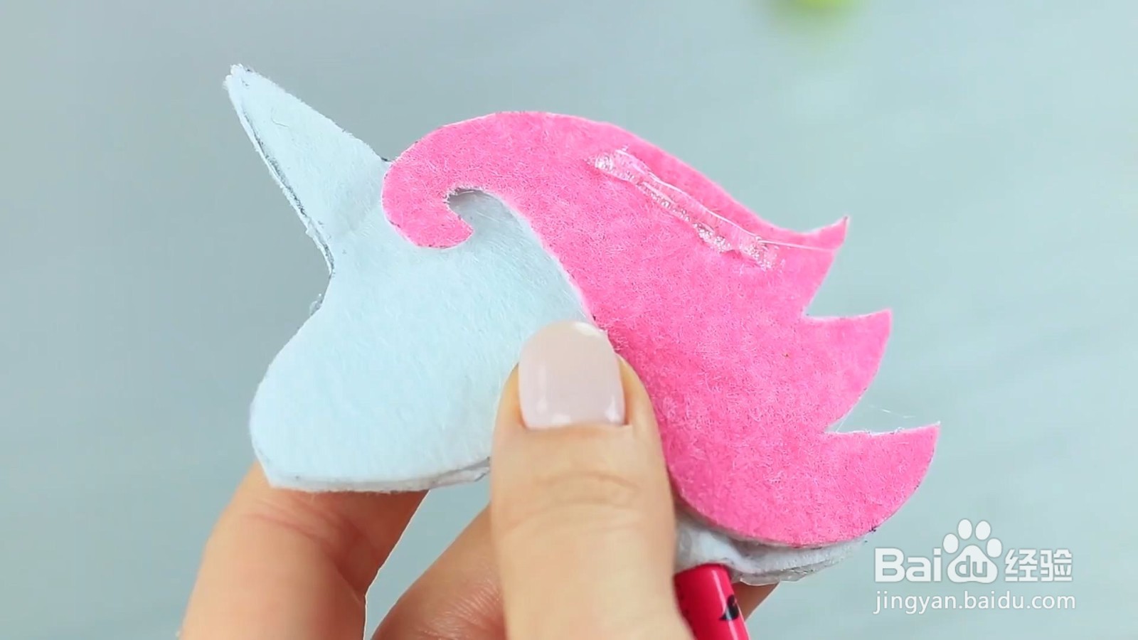 怎么给笔DIY独角兽造型的装饰