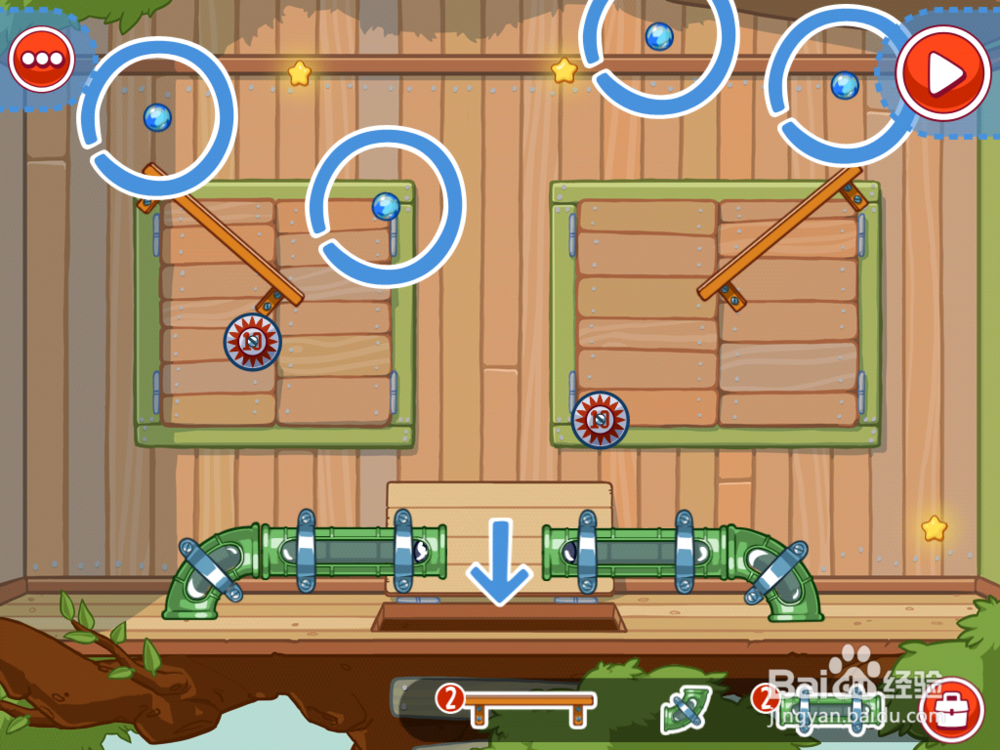 神奇的阿力攻略第四关12-22(最少道具三星过关)