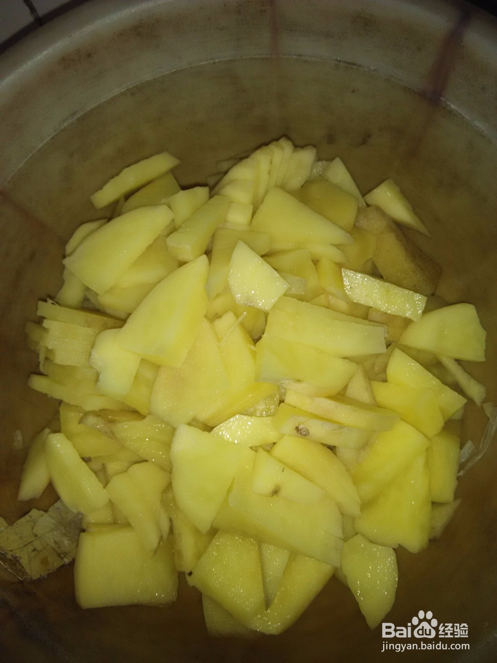 快手菜土豆片炖胡萝卜片