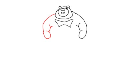 怎么画熊出没中的熊大