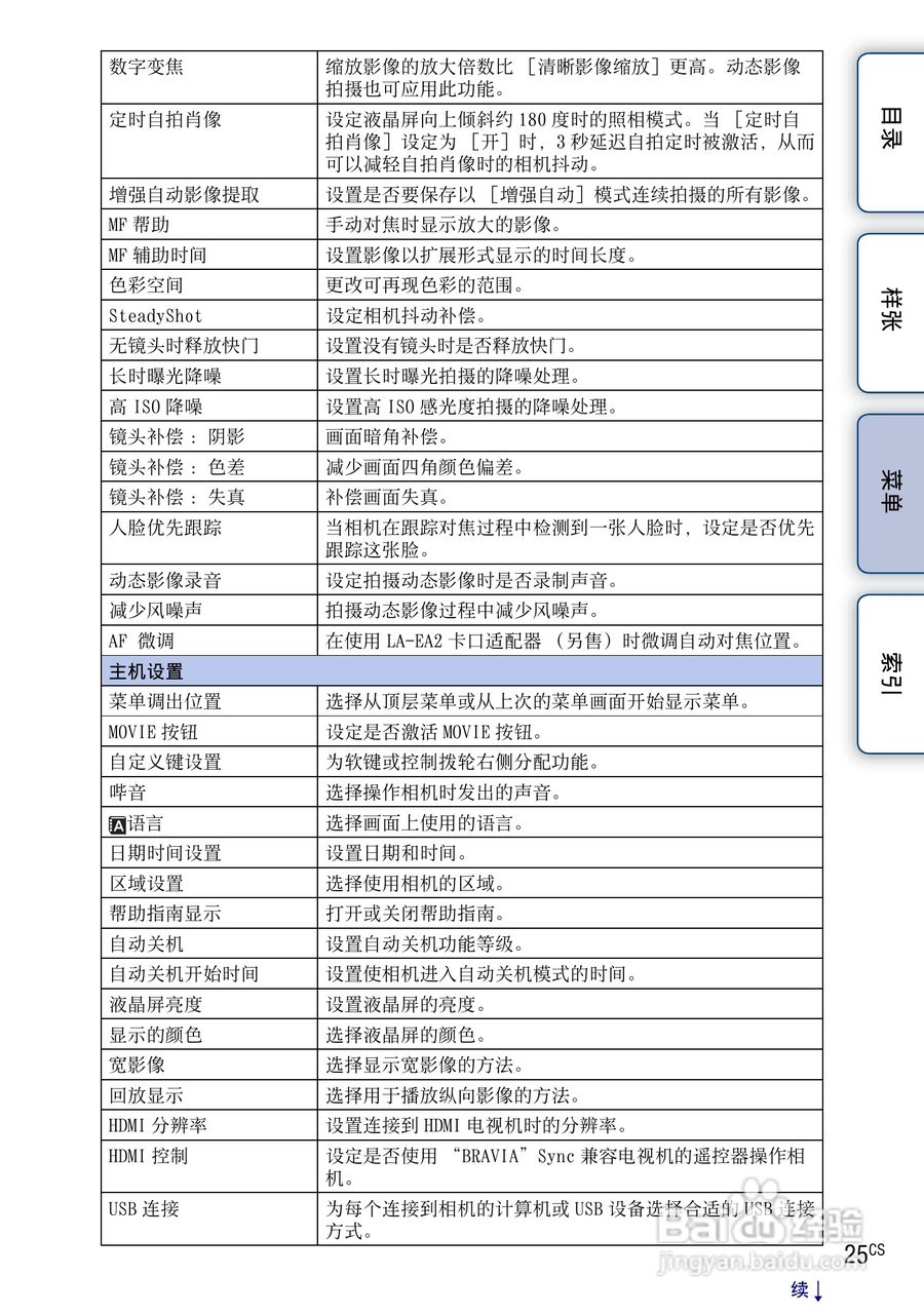 SONY索尼 NEX-3N数码相机(α手册)说明书:[3]