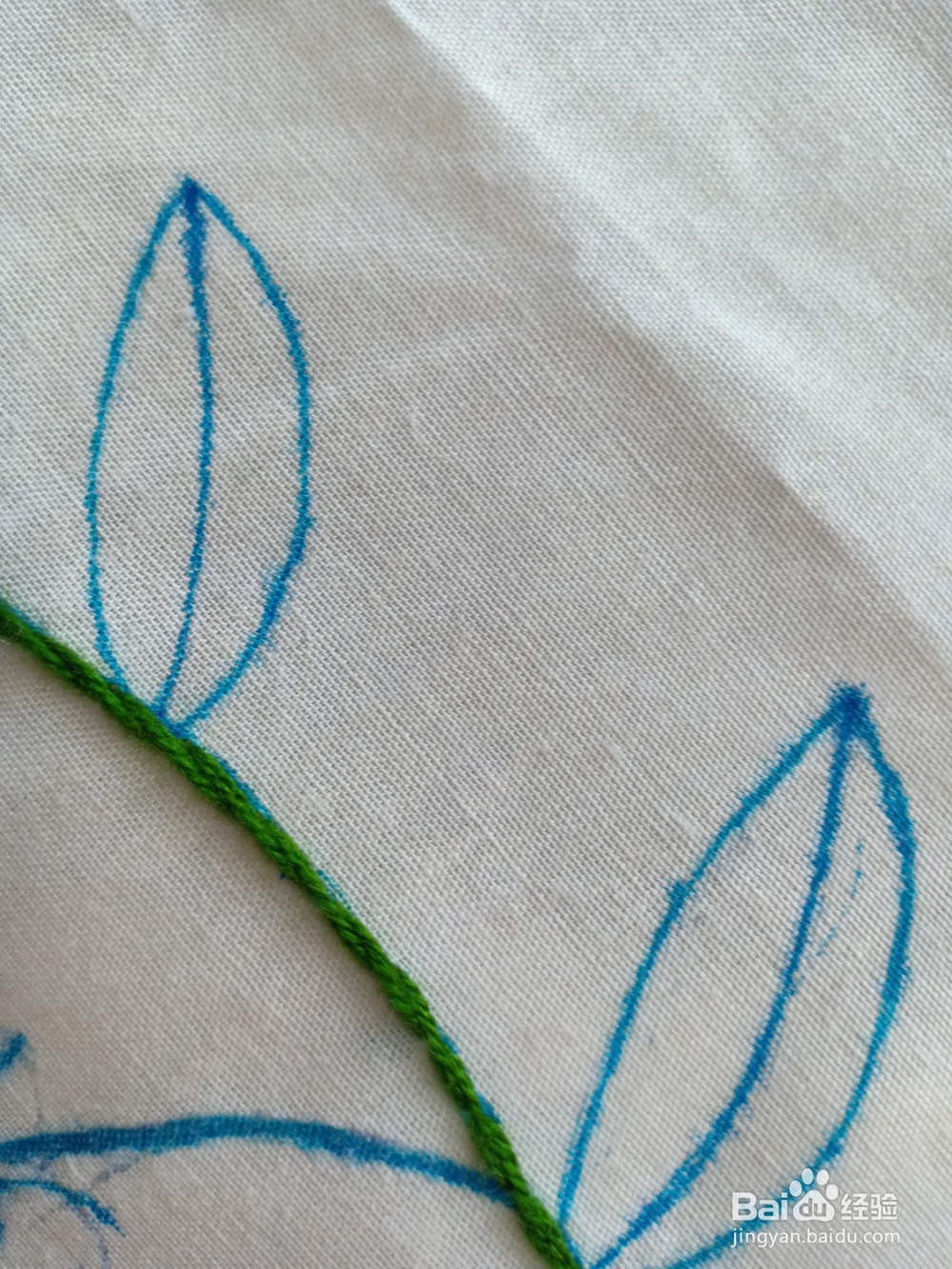 大叶子要怎么绣