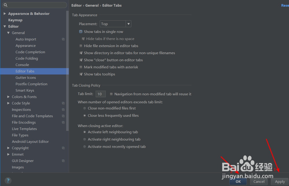 IntelliJ IDEA 编辑器如何将tabs 分行多行显示