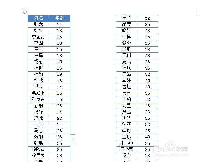 如何打印细长的表格