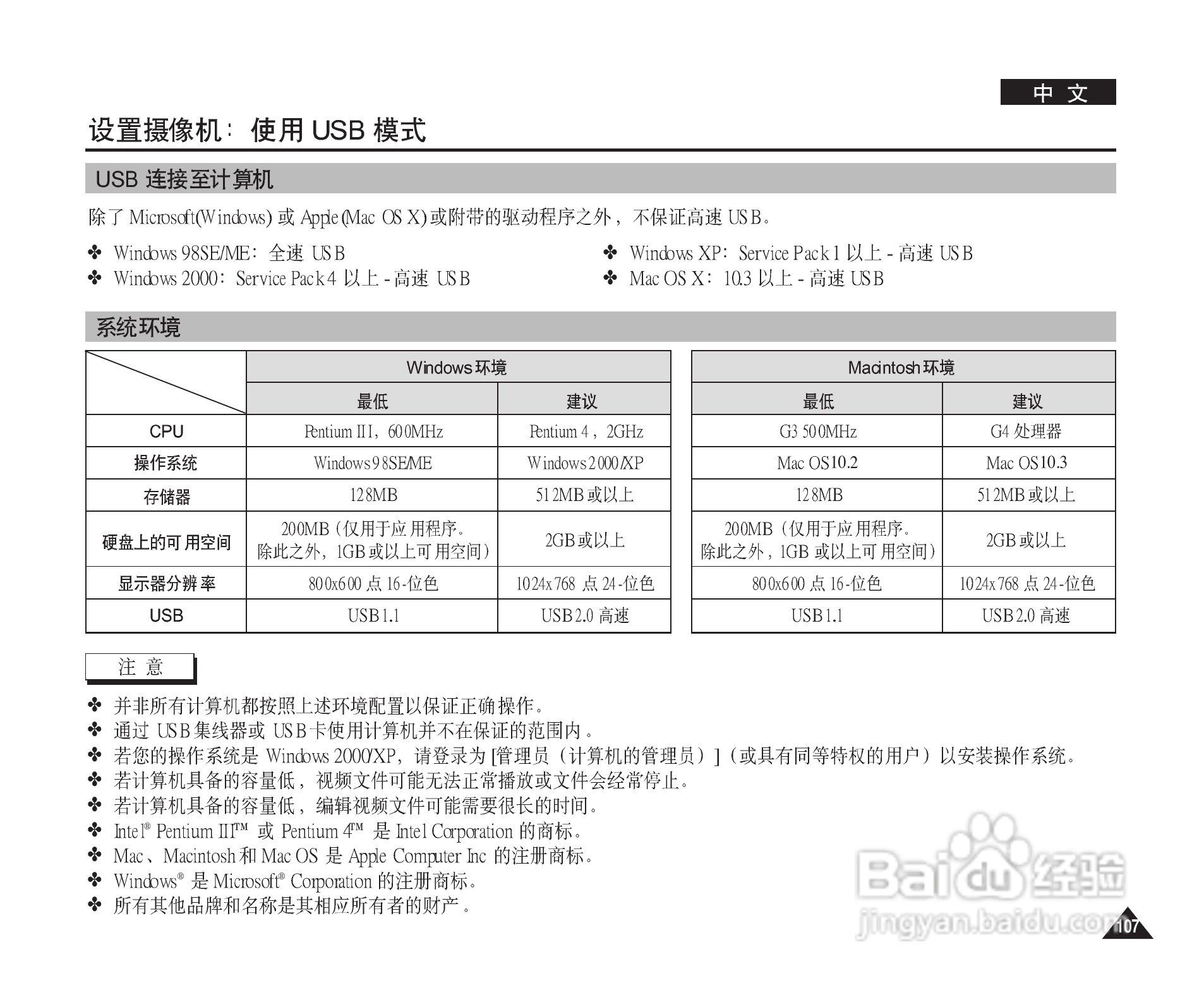 三星VP-M2200S(B)摄录一体机使用说明书:[11]