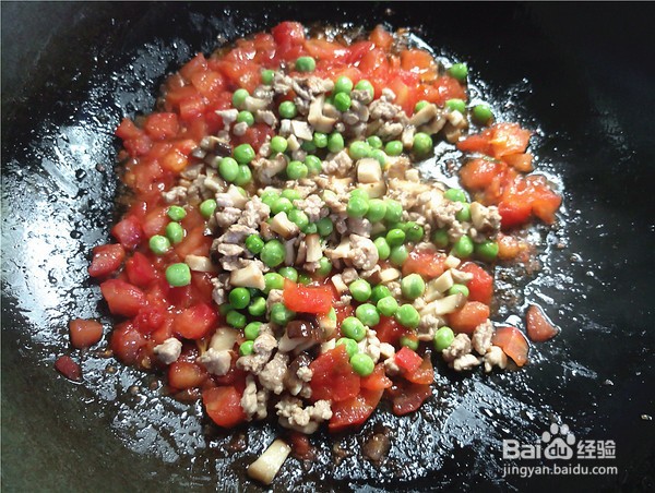 教你怎么做番茄豌豆肉酱意面