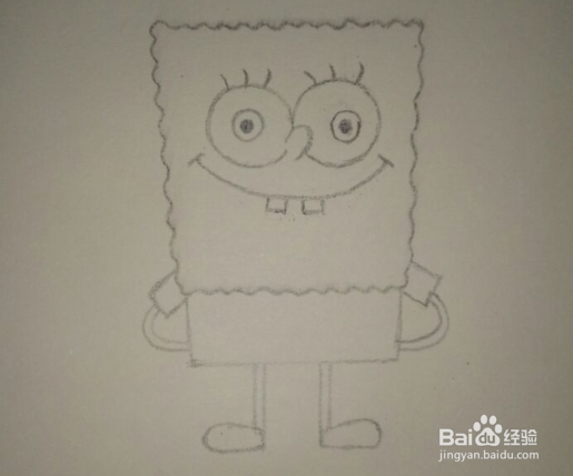 画海绵宝宝的简笔画