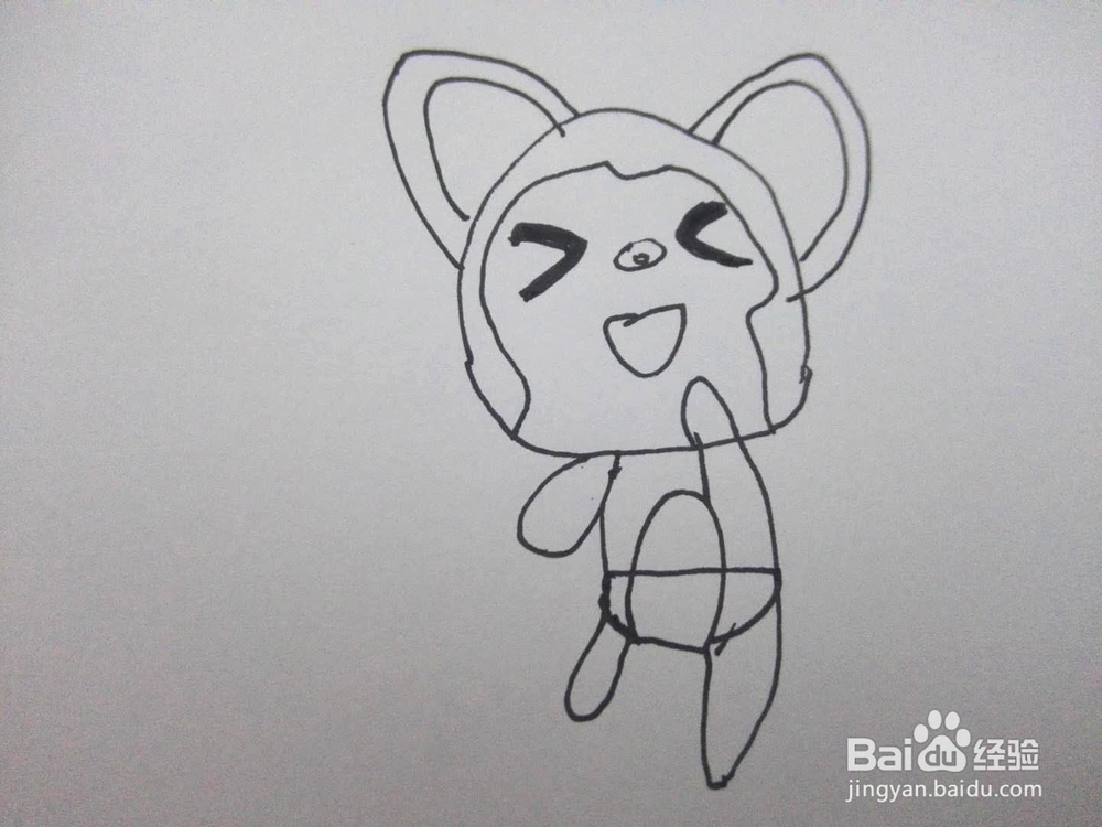 简笔画之卡通猫咪二