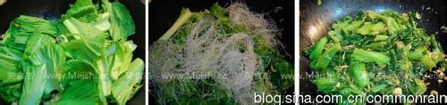 虾皮小白菜粉丝煲的做法