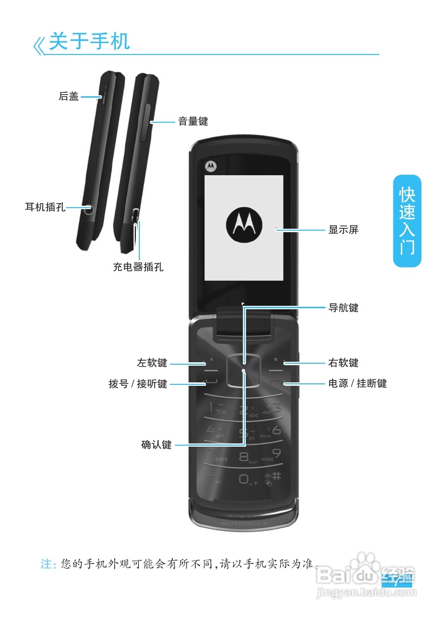 摩托罗拉EX212手机使用说明书:[1]