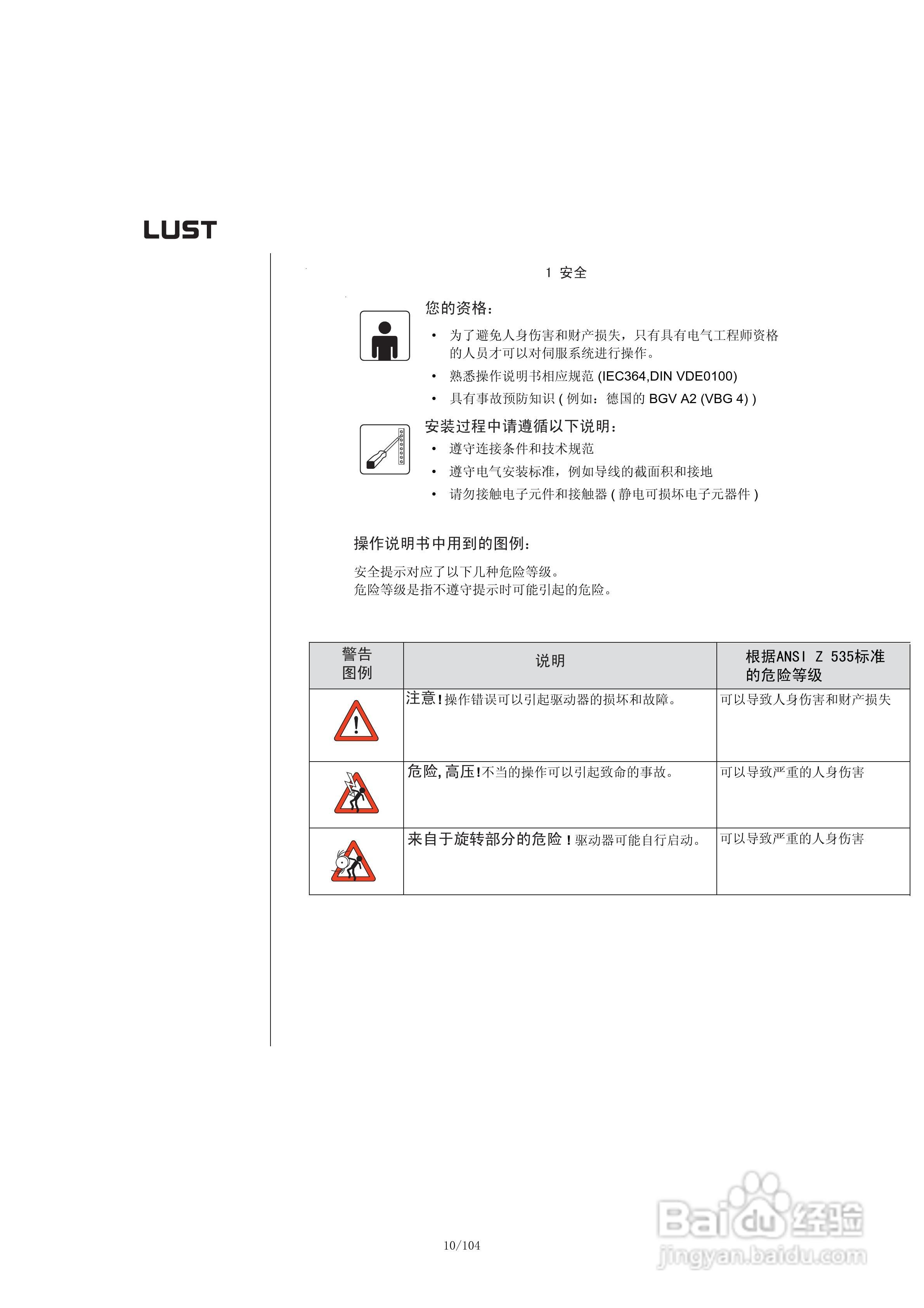 Lust路斯特CDD3000伺服驱动器操作手册:[1]
