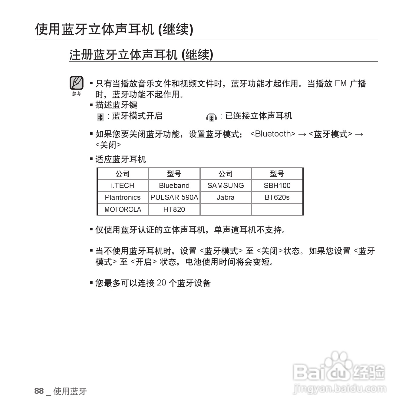 三星YP-T08QW MP3播放器使用说明书:[9]