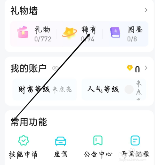 皮皮怎样进行查看稀有礼物