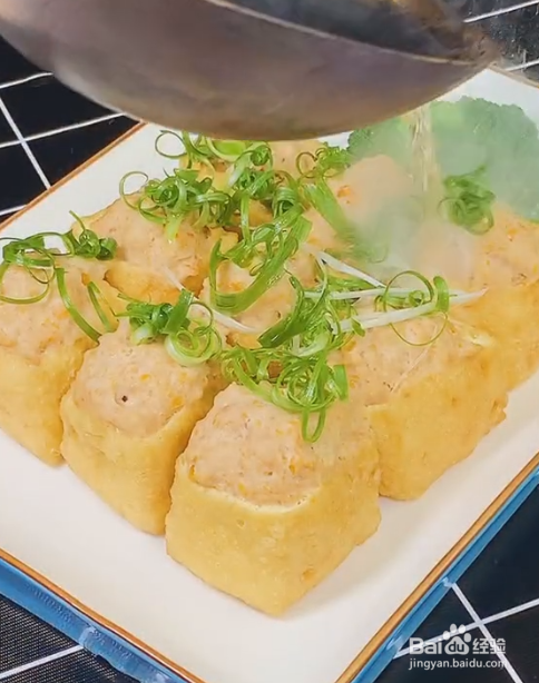 蒸虾仁油豆腐的做法