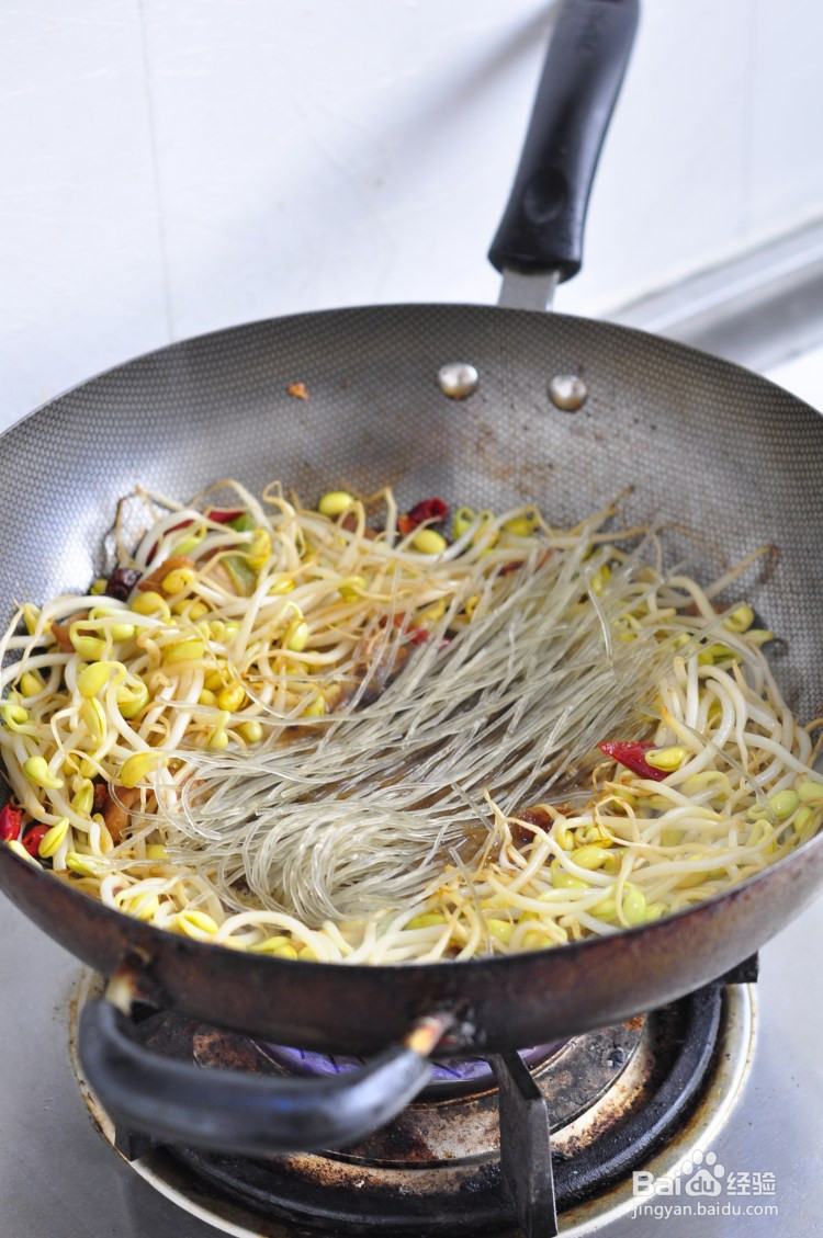 粉条炒豆芽的家常做法