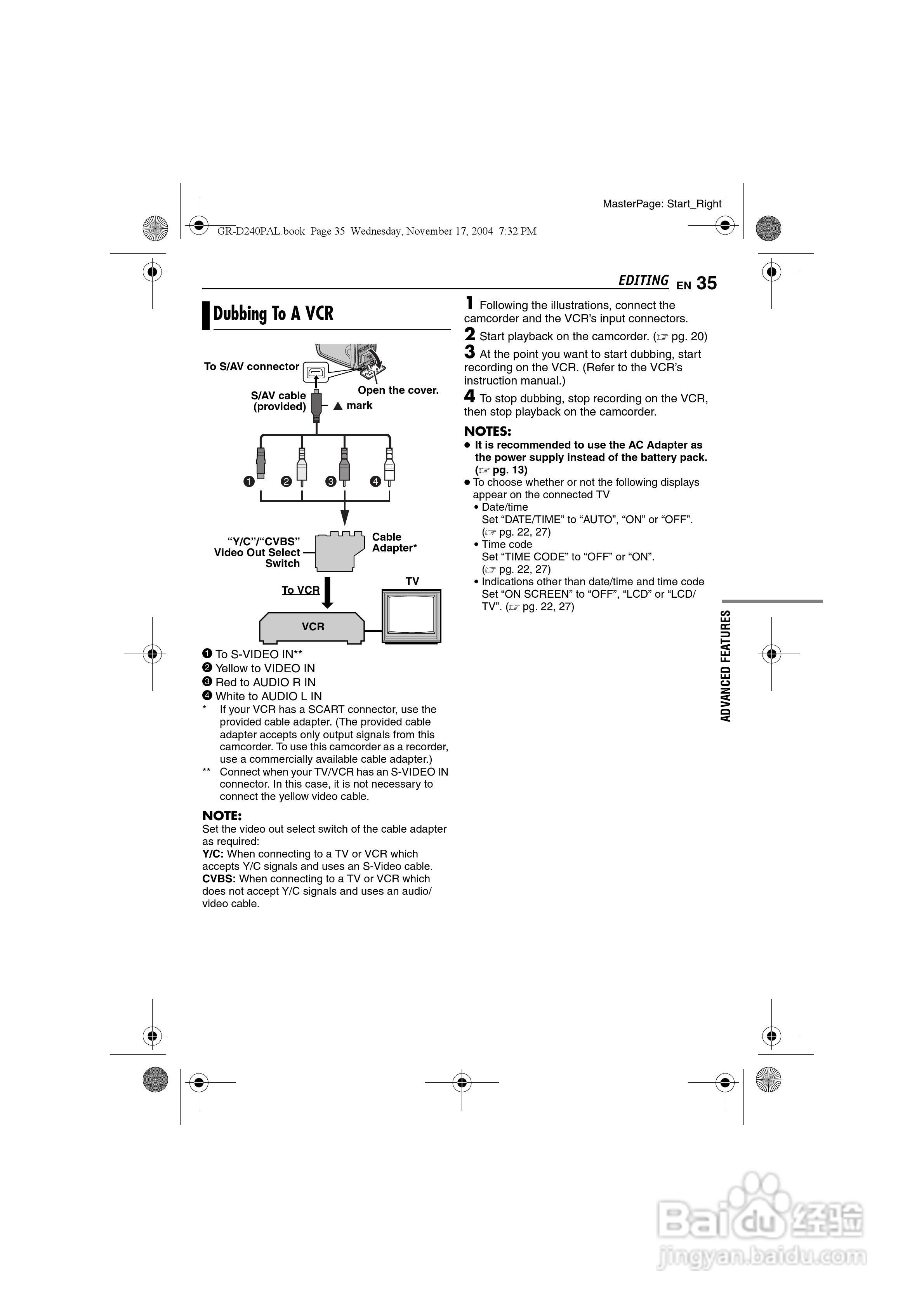 JVC GR-D240电池说明书:[4]