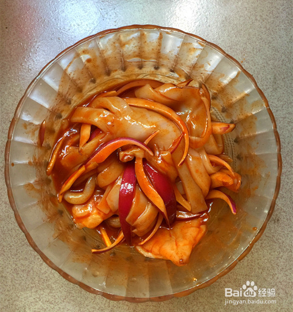 辣酱烤鱿鱼的制作方法