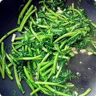 蒜炒茼蒿的做法