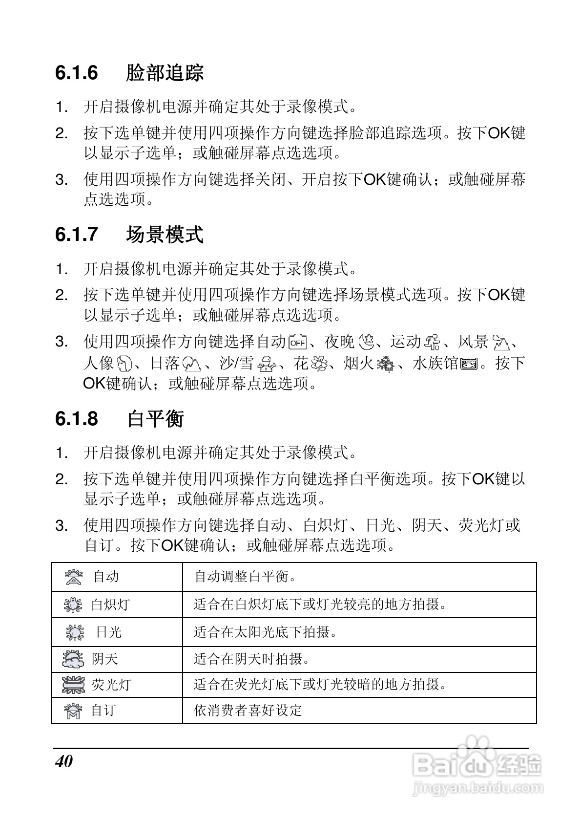 BenQ DV M31数码摄像机使用说明书:[5]