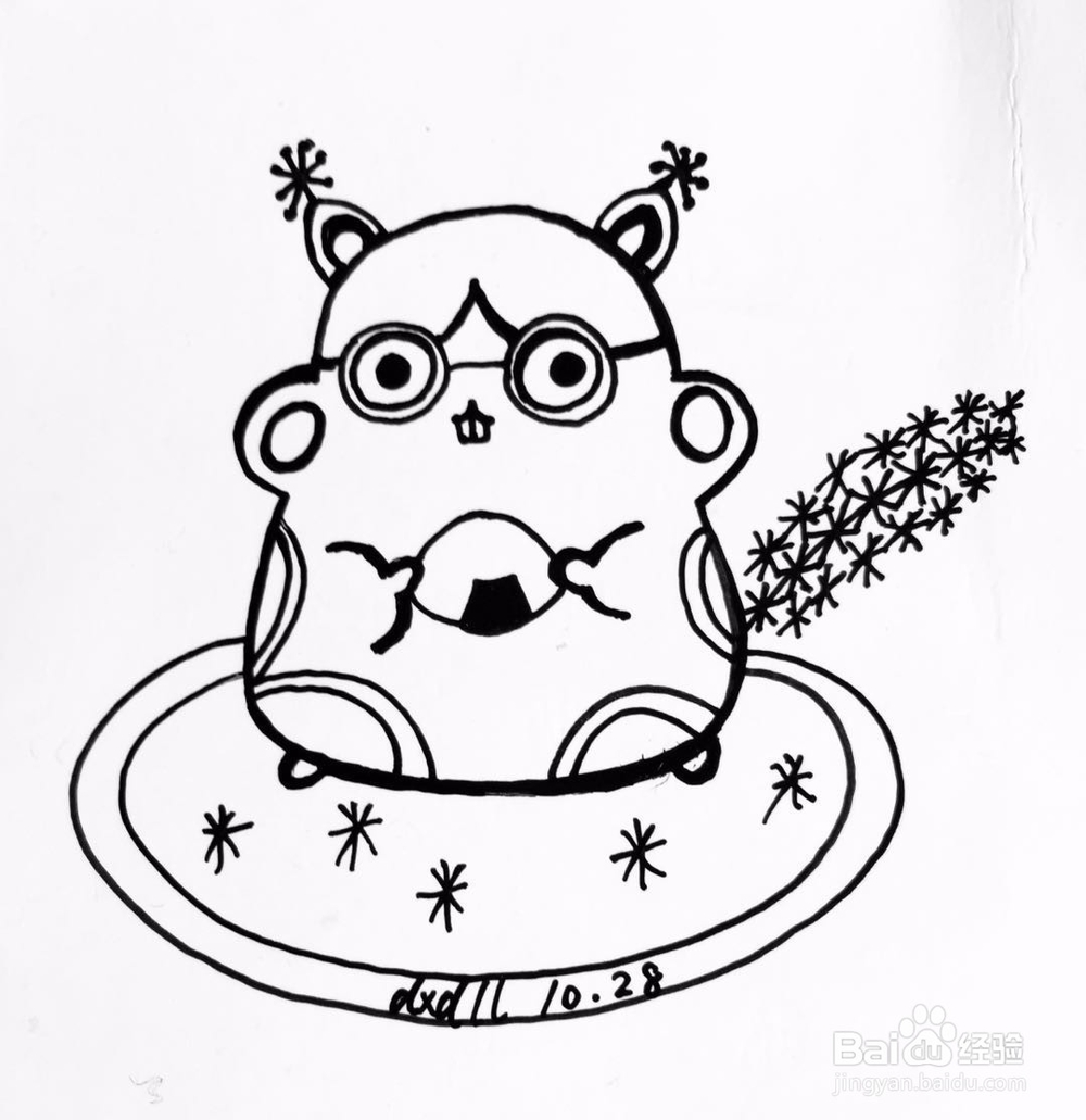 茉莉手绘之可爱系松鼠