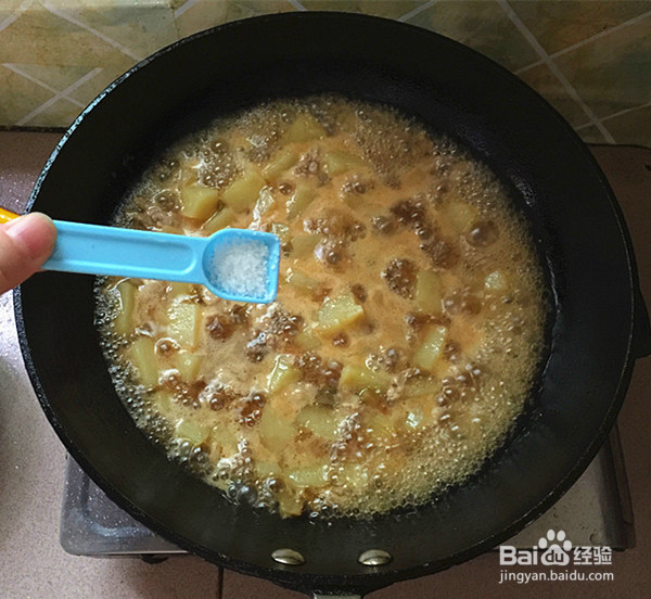 肉末烧米豆腐的制作方法