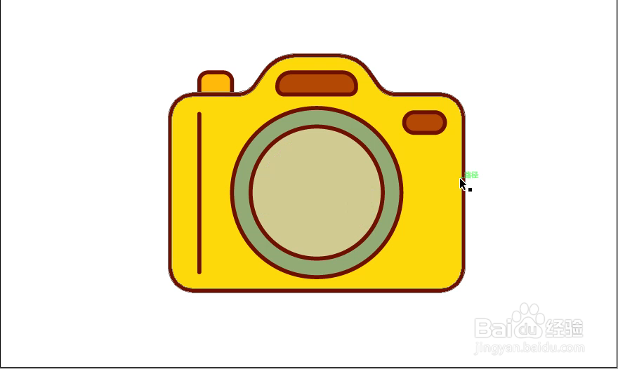 怎样在illustrator中绘制相机小图标