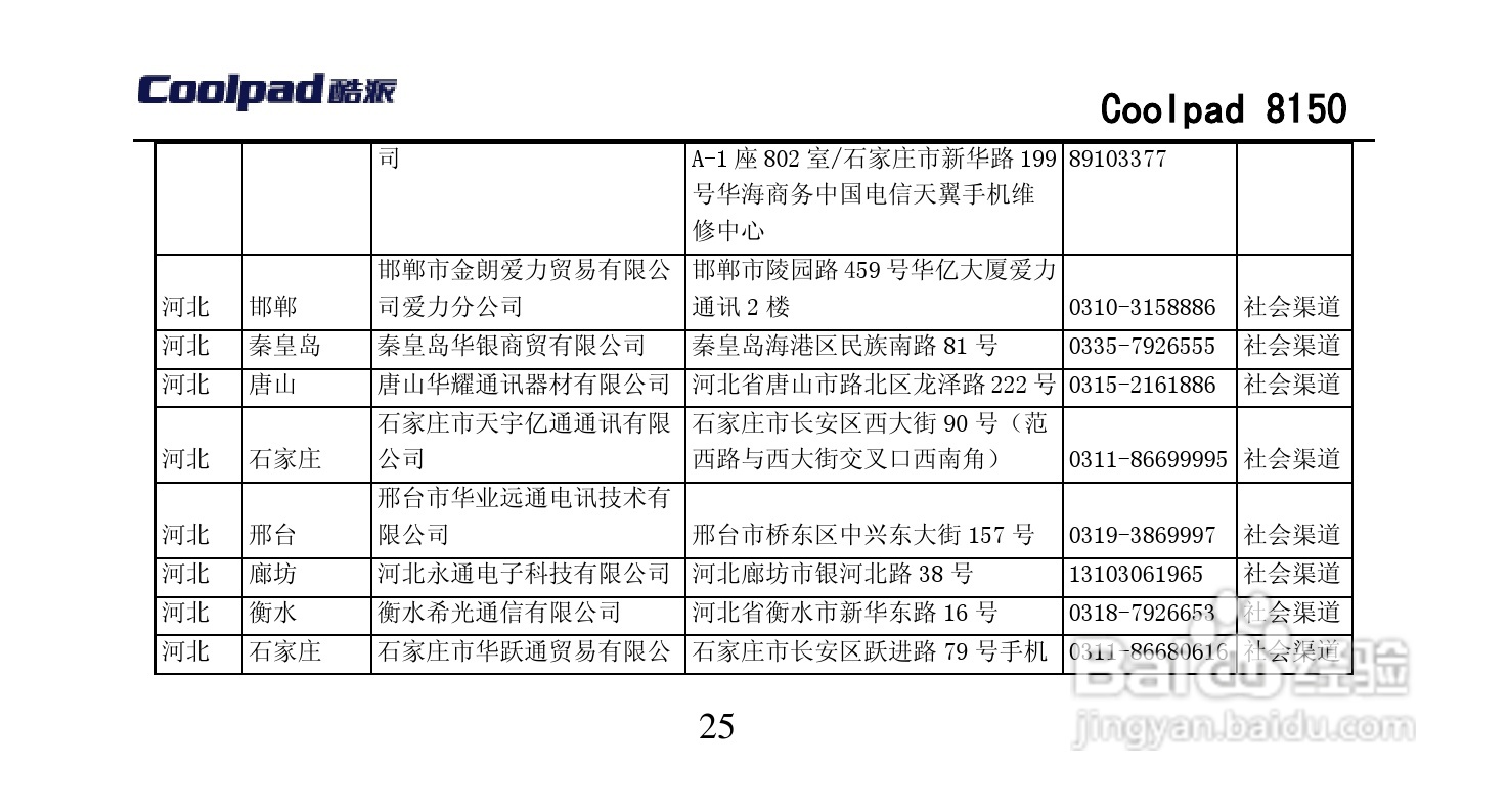 酷派 Coolpad 8150手机说明书:[8]