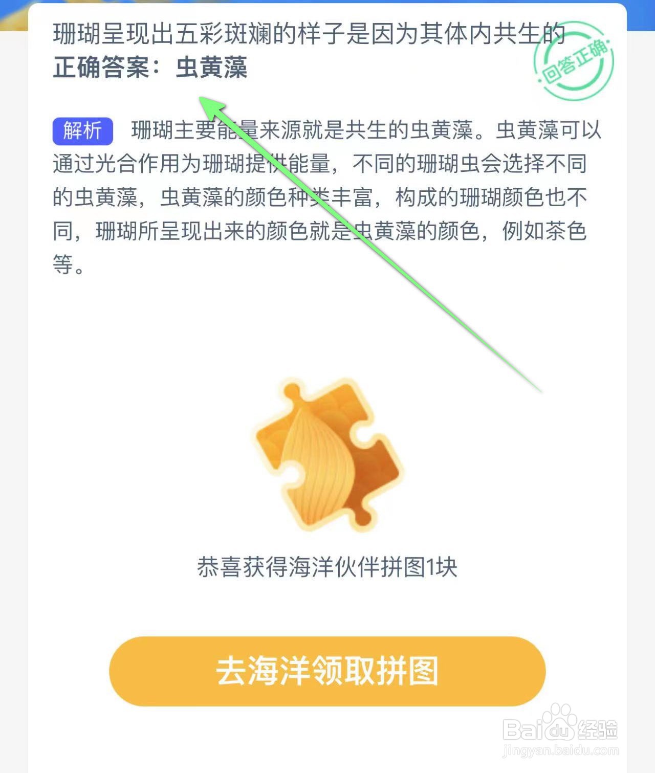 神奇海洋：瑚呈现出五彩斑斓的样子因为体内共生