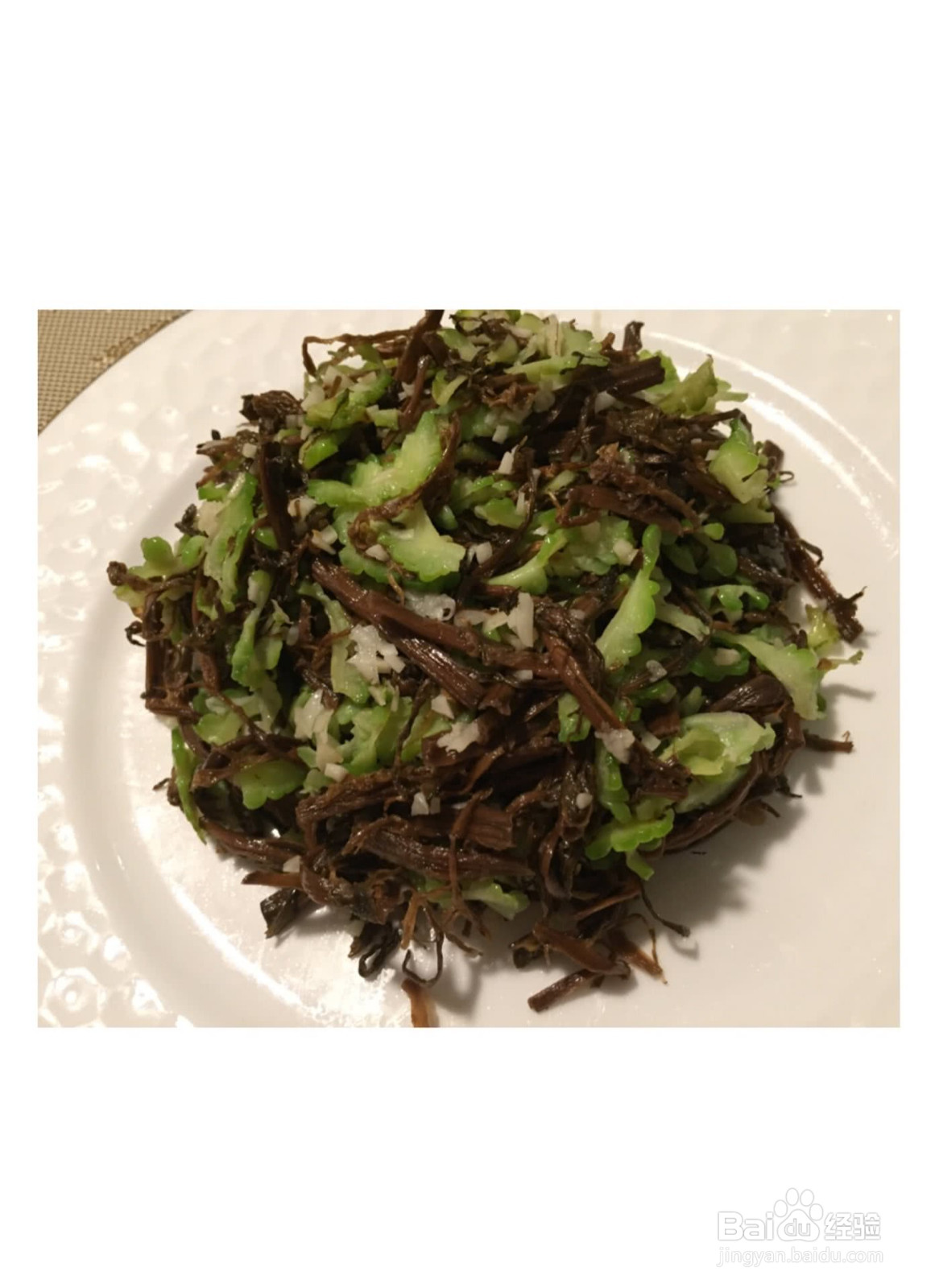 蒜香干菜苦瓜的做法