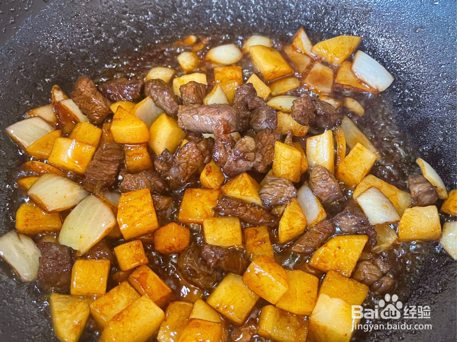 萝卜牛肉焖饭的做法